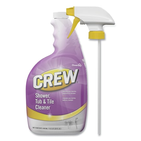 DIVERSEY Crew Shower, Tub and Tile Cleaner, Liquid, 32 oz, PK4 CBD540281